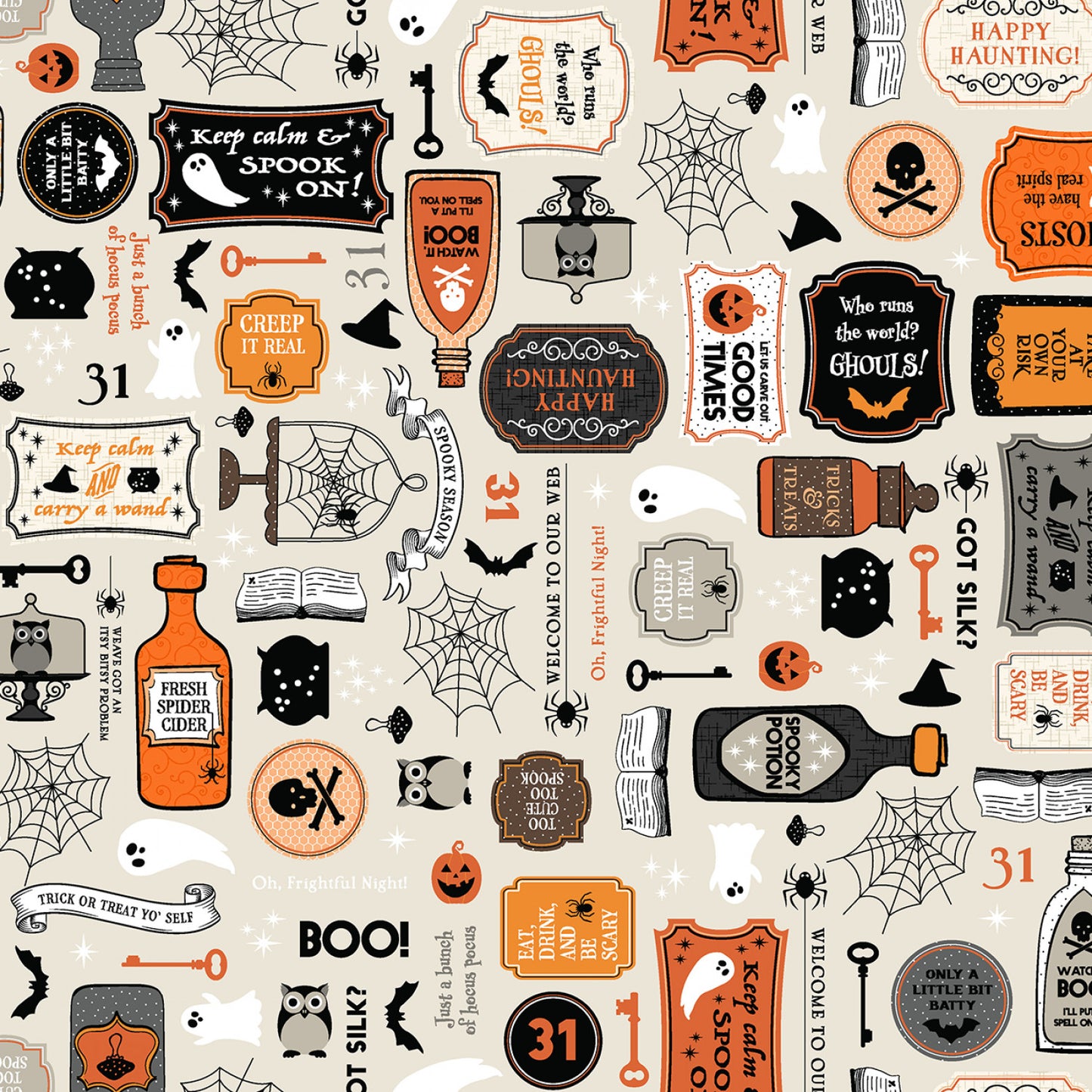 Pumpkins & Potions Fabric Yardage By Kimberbell