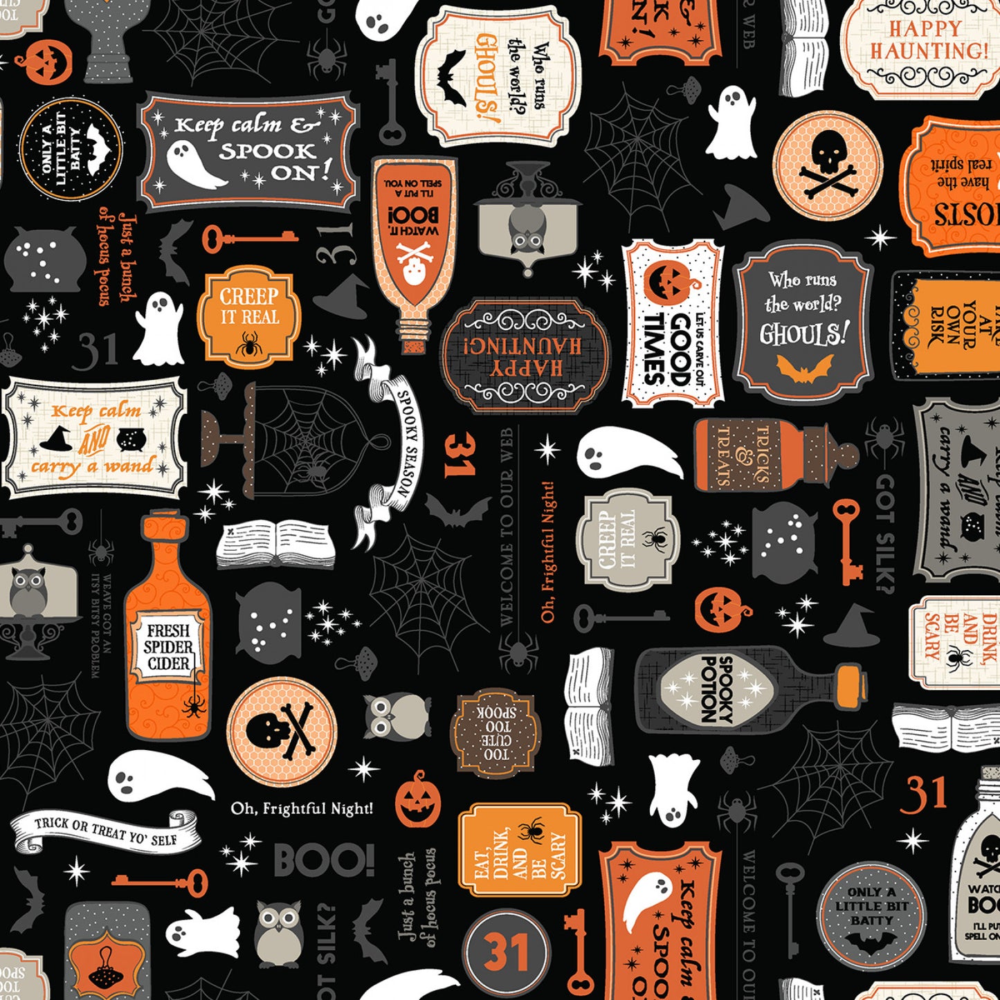 Pumpkins & Potions Fabric Yardage By Kimberbell