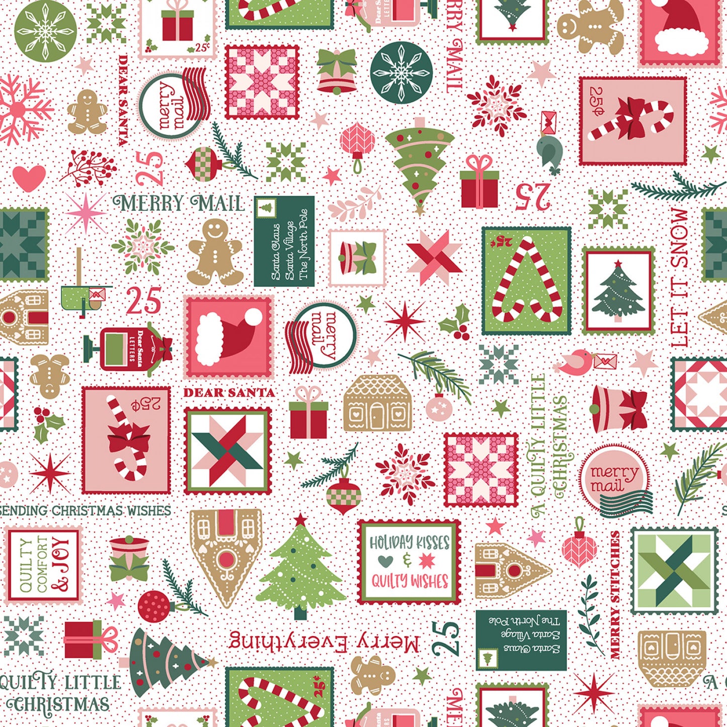 *PRE-ORDER* A Quilty Little Christmas Fabric Yardage By Kimberbell