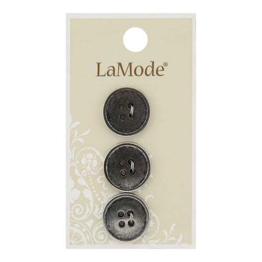 LaMode Antique Silver Metal 11/16in 18mm 4 hole