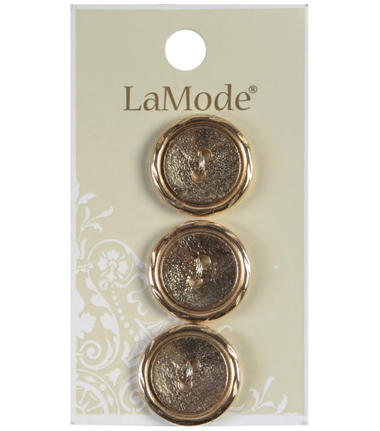 LaMode Gold Metal 13/16in 20mm 2 hole