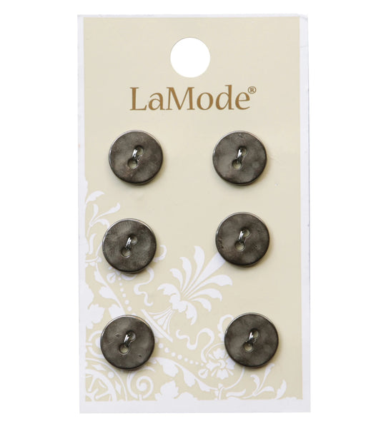 LaMode Gunmetal Hammered Metal 7/16in 11mm 2 hole