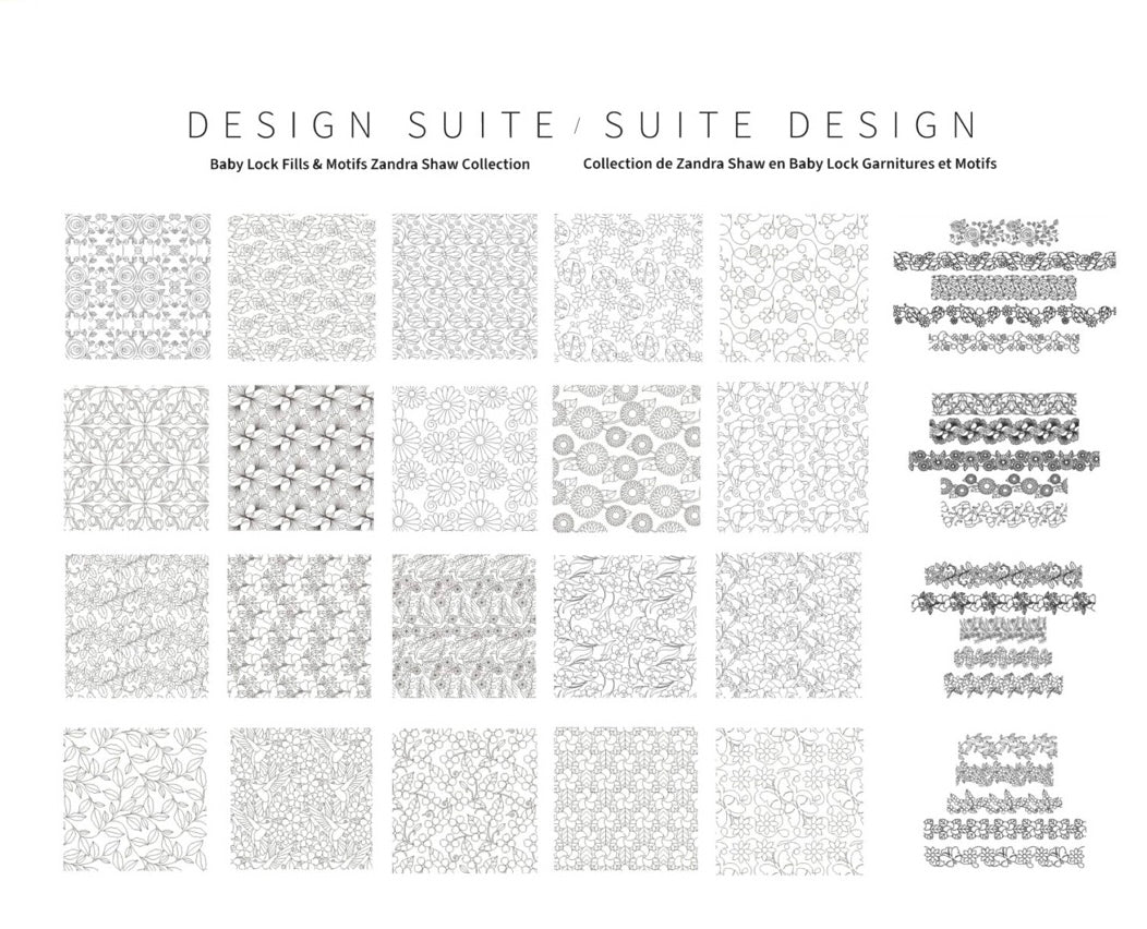 BabyLock Design Suite collections Decorative fills and Motifs