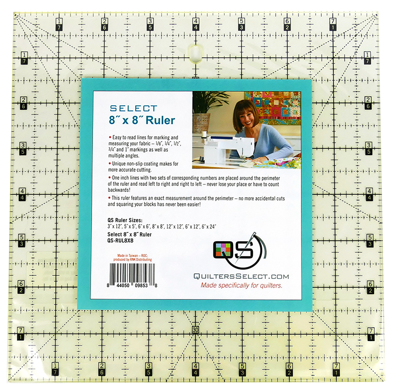 Quilters Select Non-Slip Rulers, Various sizes