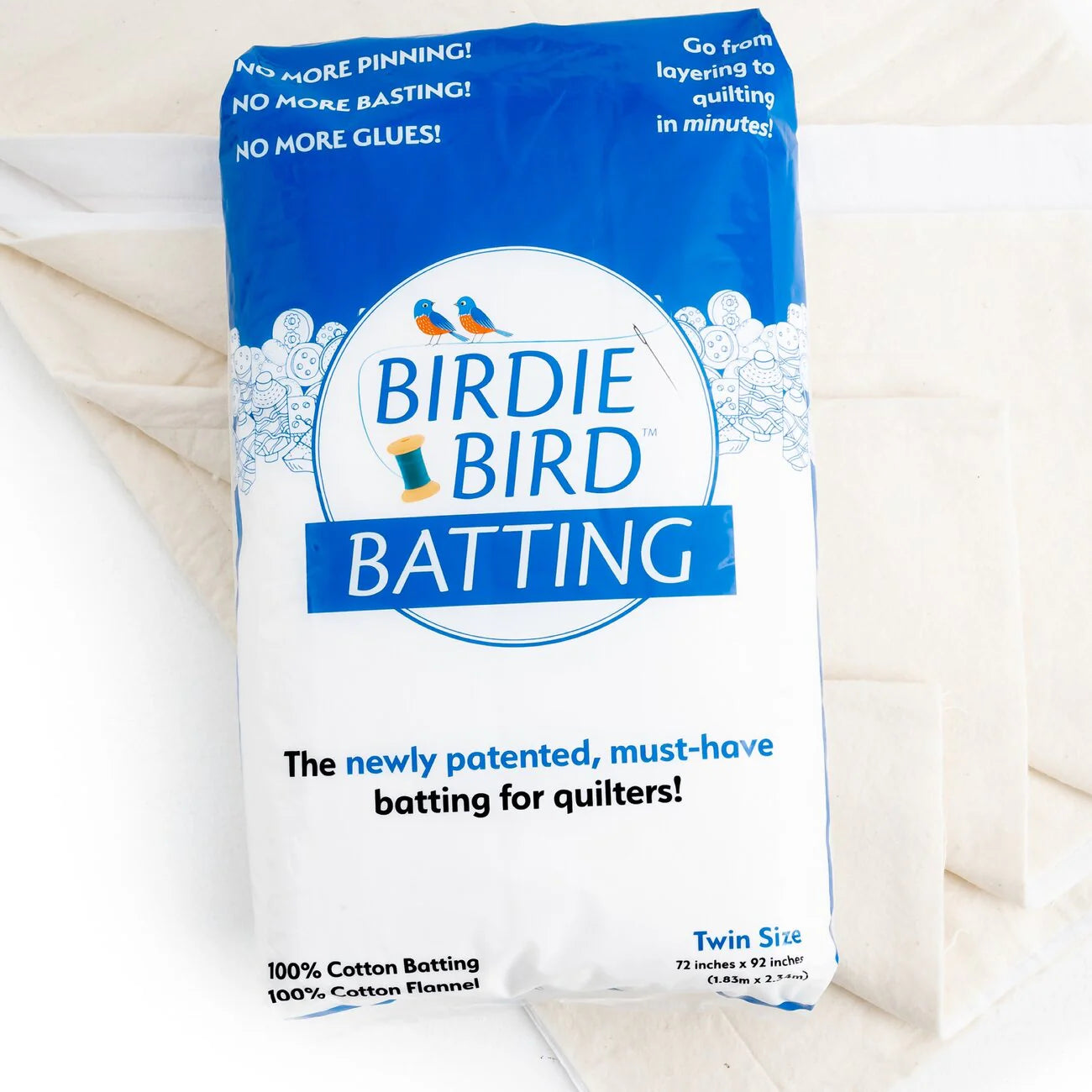 Birdie Bird Batting - Twin Size 72"x92.5"