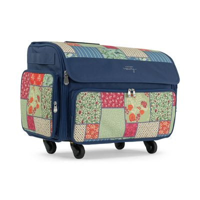 XL Collapsible Rolling Machine Case Patchwork