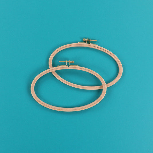 Kimberbell Beechwood Oval Hoops 2-Pack