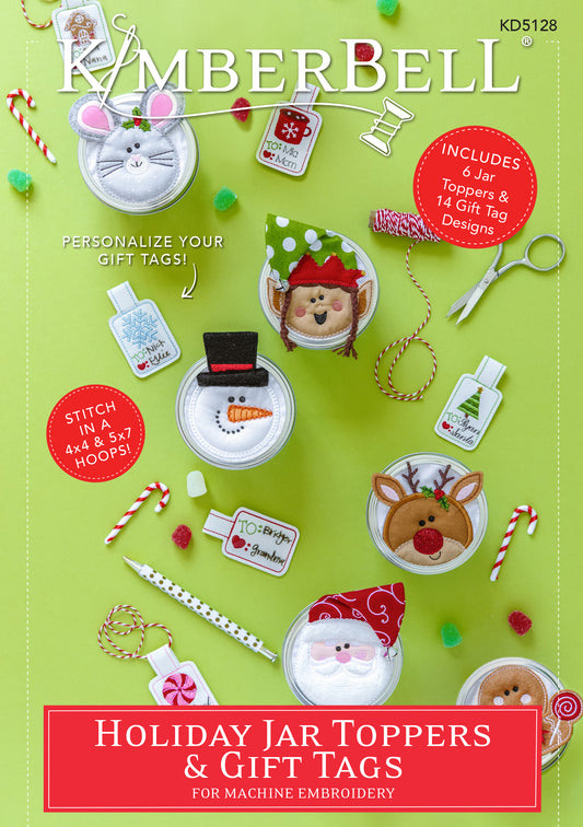 KimberBell Holiday Jar Topper & Gift Tags