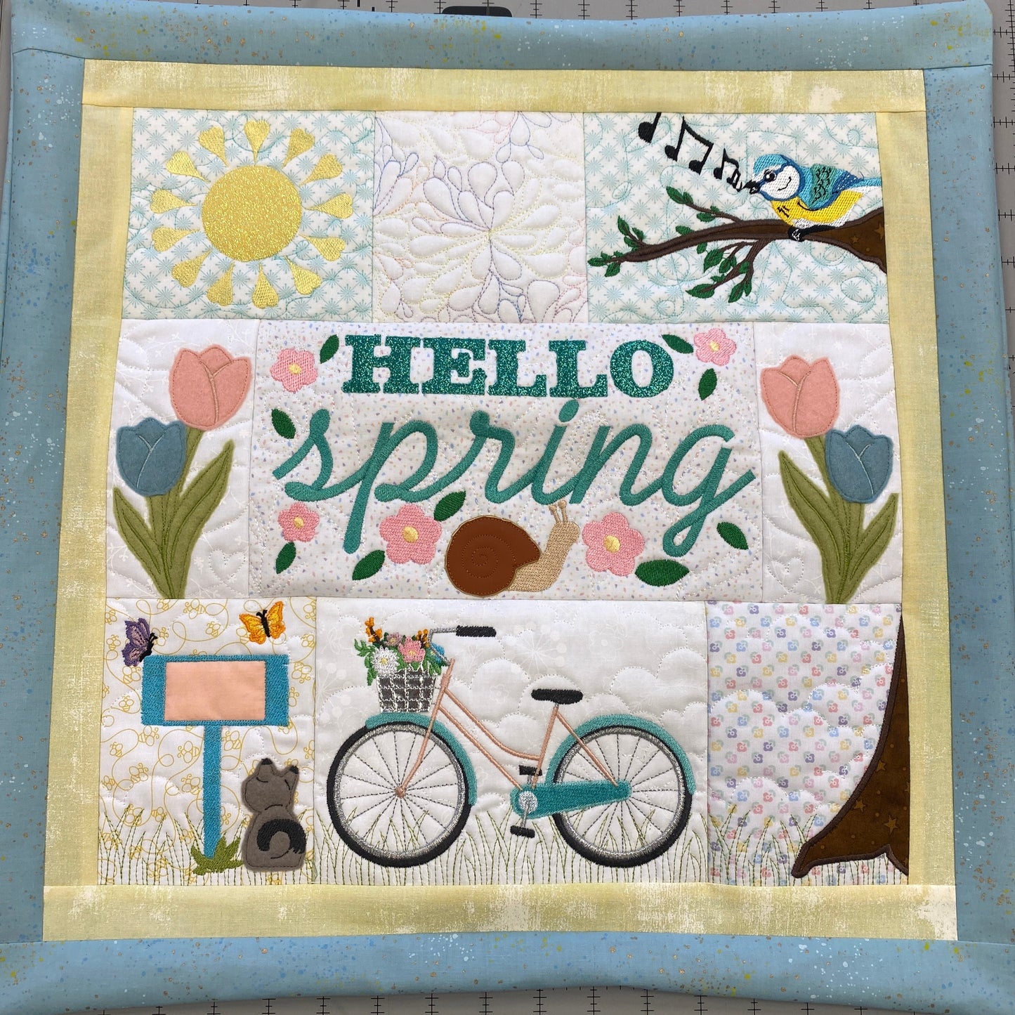 Leabu Originals- Hello Spring 20" Pillow Cover