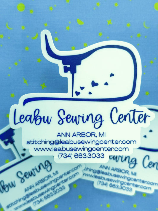 Leabu Sewing Center Vinyl Sticker