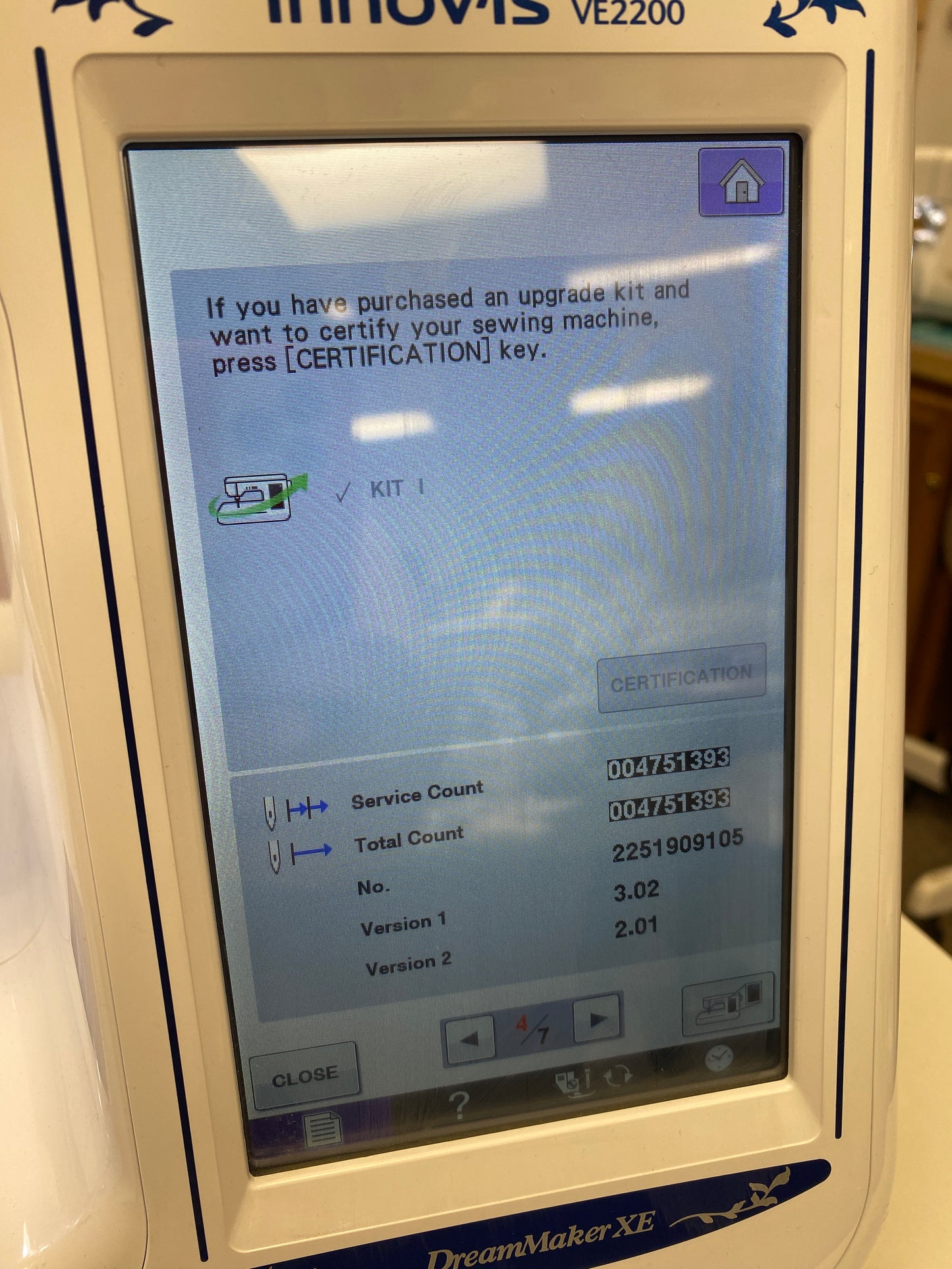 Previously Loved Brother Dream Maker VE2200 #423, Embroidery Only