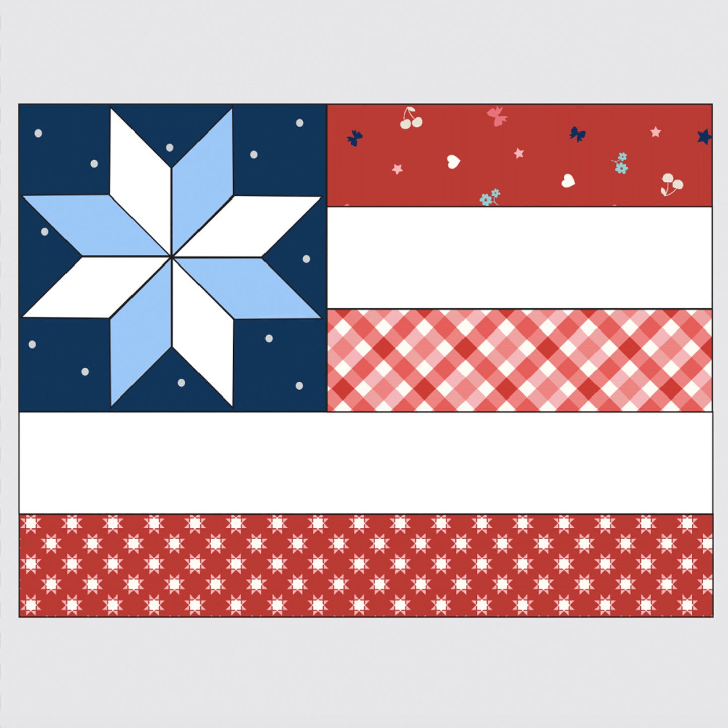 Kimberbell Stars & Stripes Forever Punch Needle Kit *Preorder*