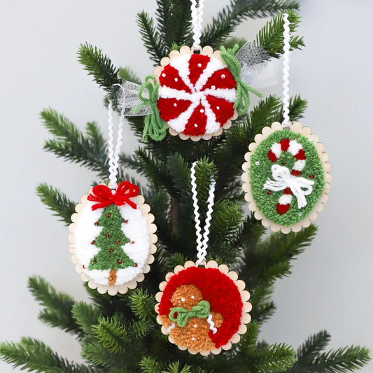 Cozy Christmas Ornaments Punch Needle Kit *Preorder*