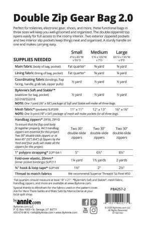 Double Zip Gear Bags 2.0