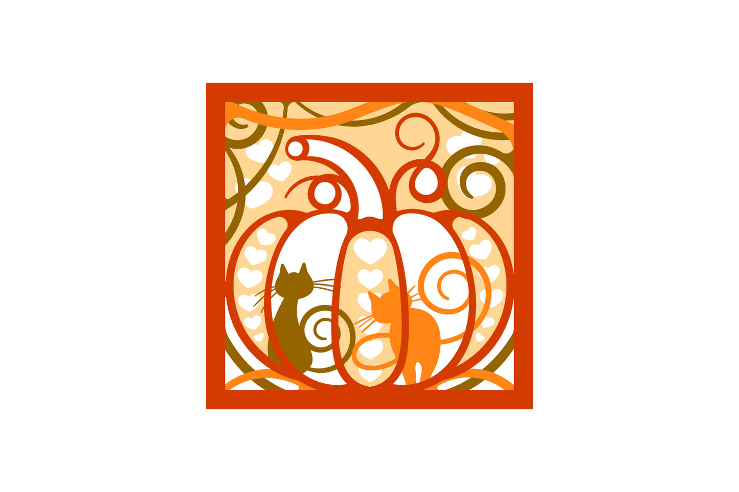 Free Pumpkin Shadow Box file for Scan n Cut.