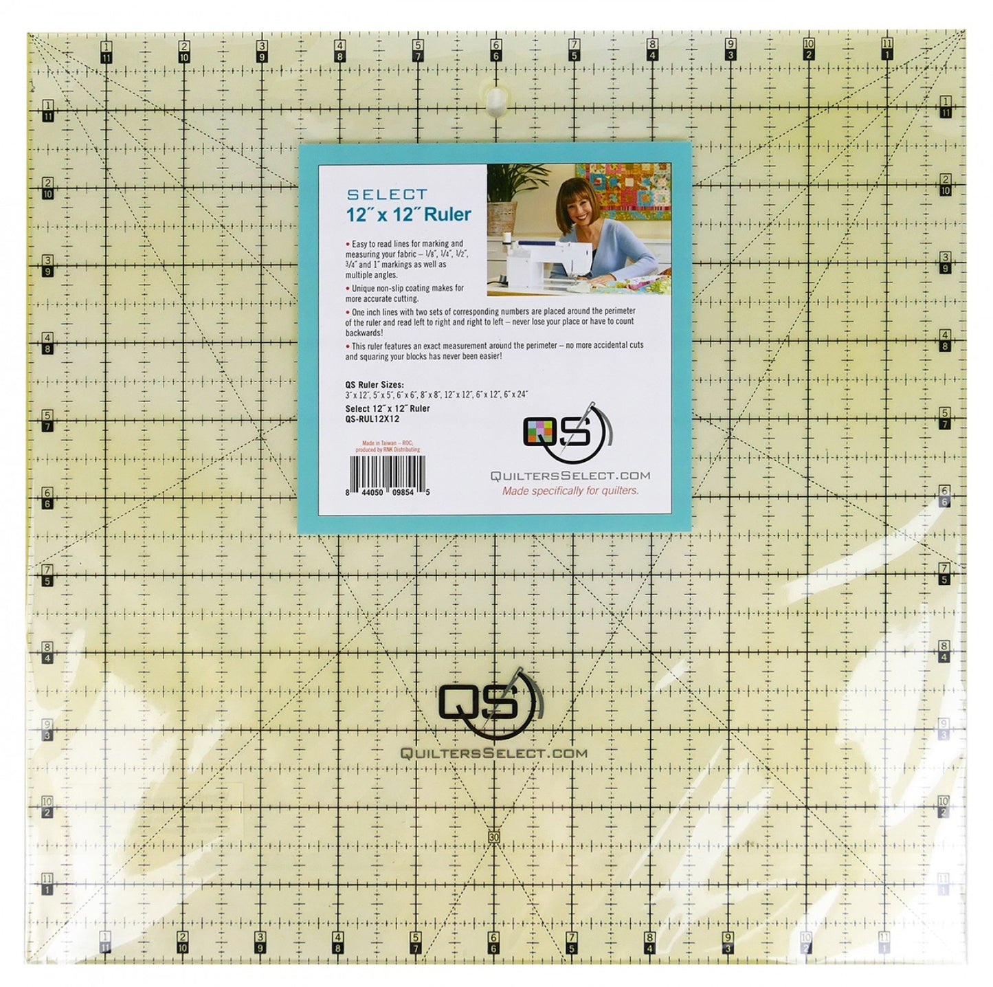 Quilters Select Non-Slip Rulers, Various sizes