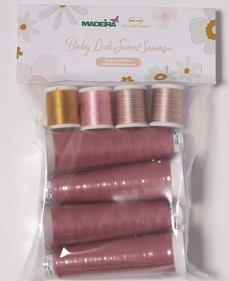 Baby Lock Sweet Seams -12wt Madeira Serger Thread Set
