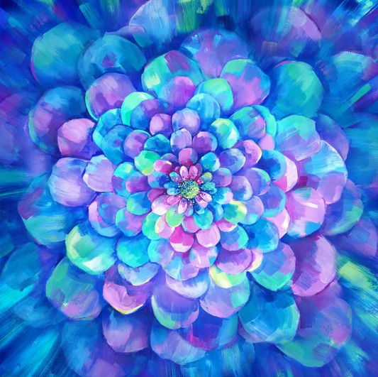 Color in Bloom Panel 22" x 22"
