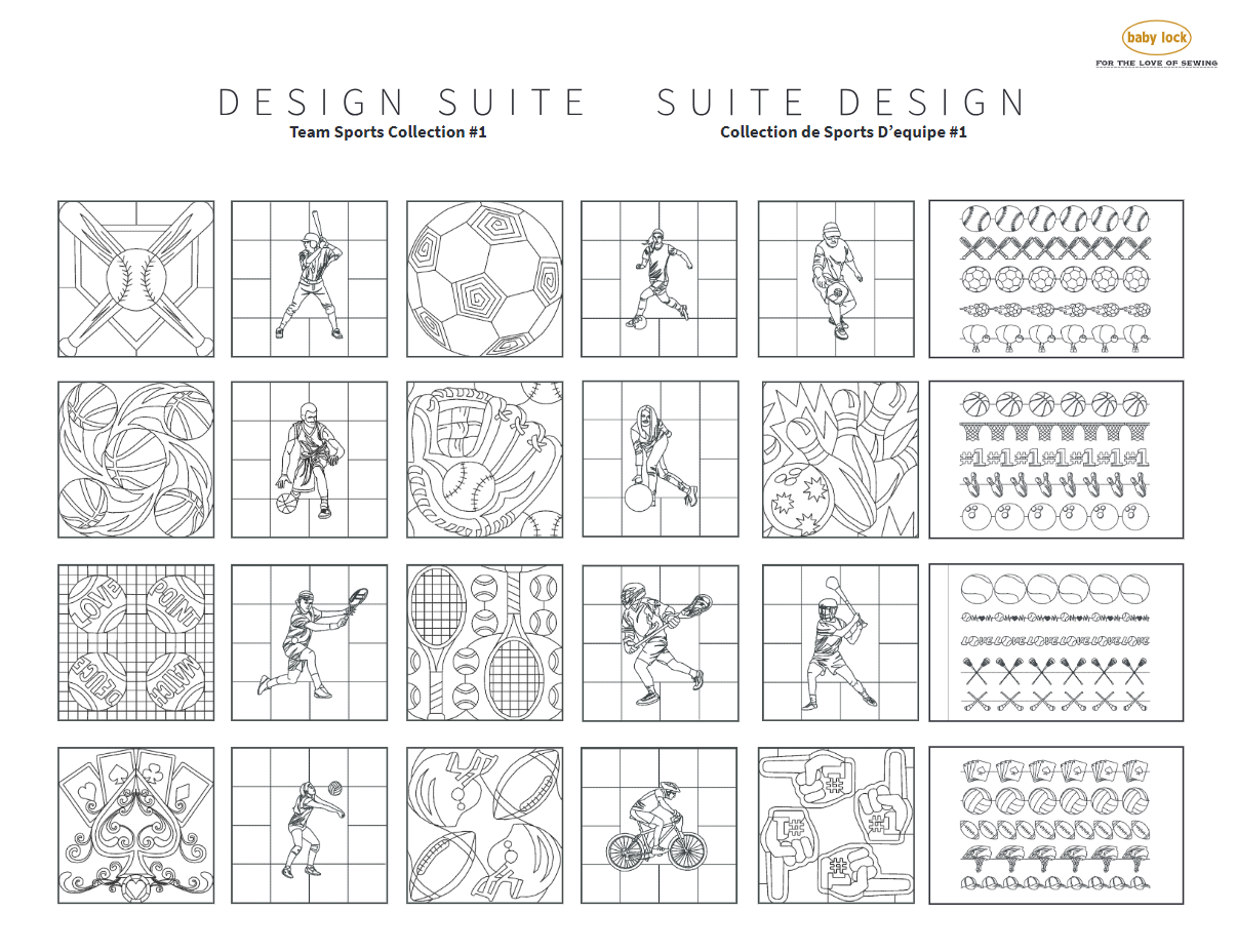 BabyLock Design Suite collections Decorative fills and Motifs