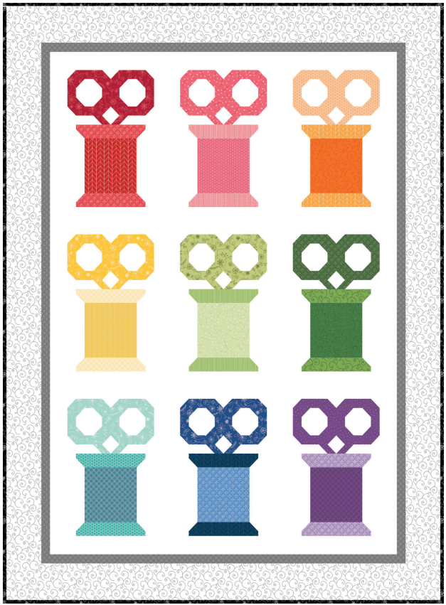 Scissors and Spools - Fabric Kit & Pattern