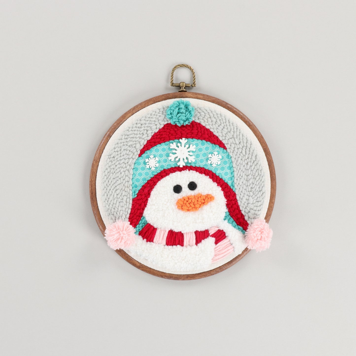 "Shivering Snowman" Punch Needle Kit