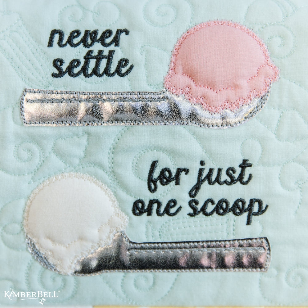 Kimberbell’s Two Scoops Bench Pillow