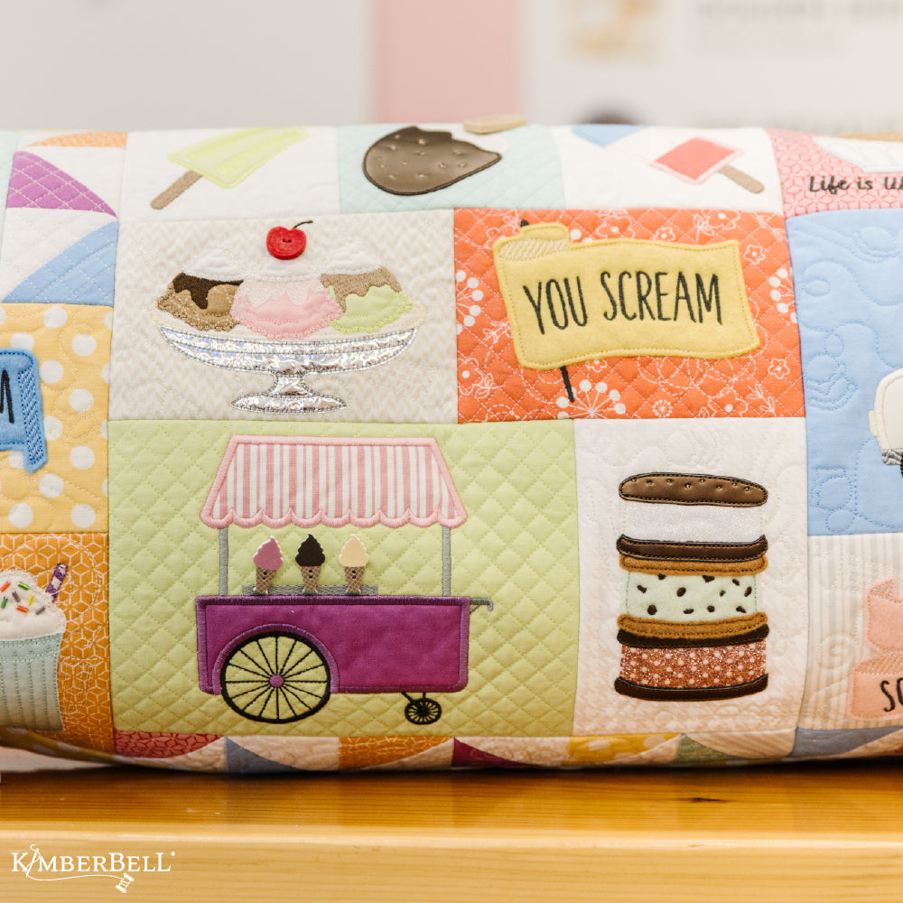 Kimberbell’s Two Scoops Bench Pillow