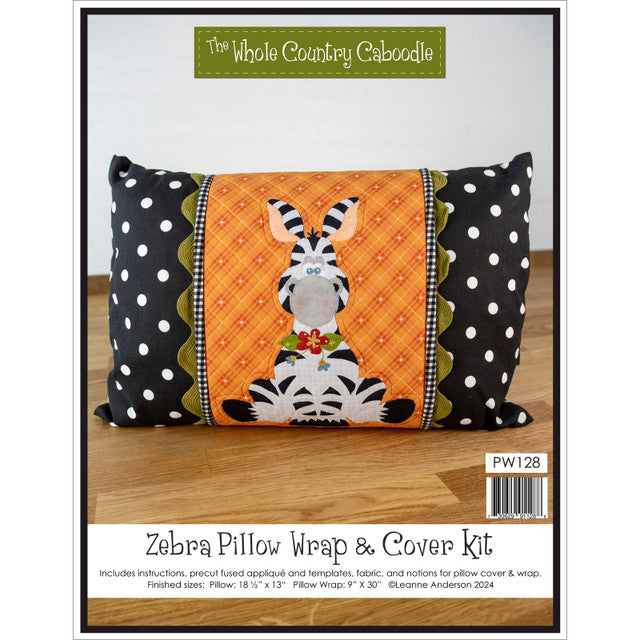 Zebra Pillow Wrap & Cover Kit