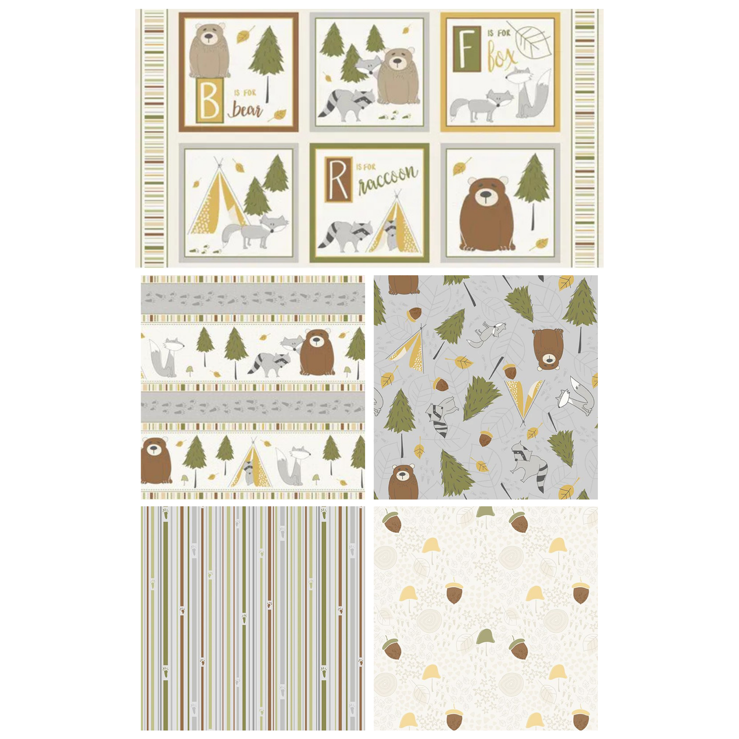 Into the Woodlands Panel & Fabric Bundle