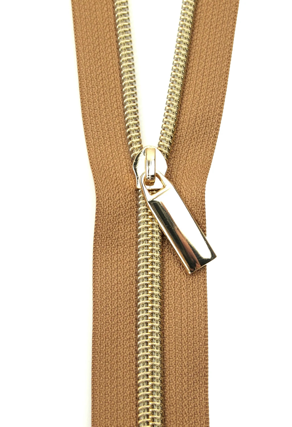 #5 Nylon Nickel Coil Zippers: 3 Yards with 9 Pulls