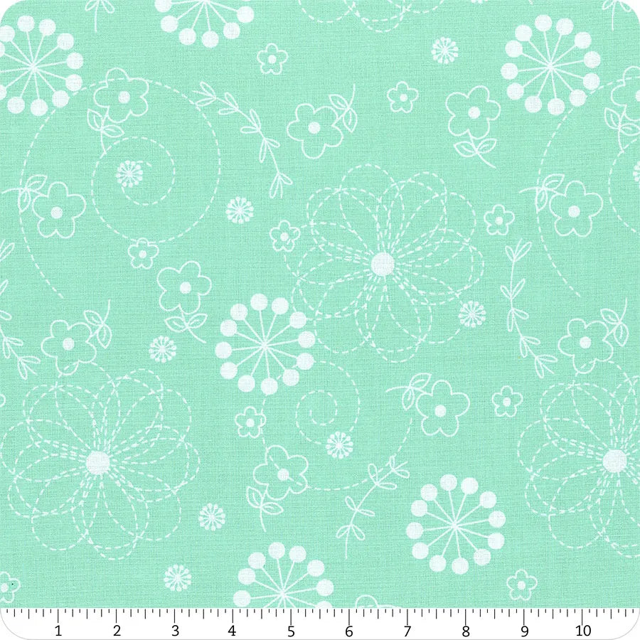 Last Chance! Teal Doodles # 8246-Q