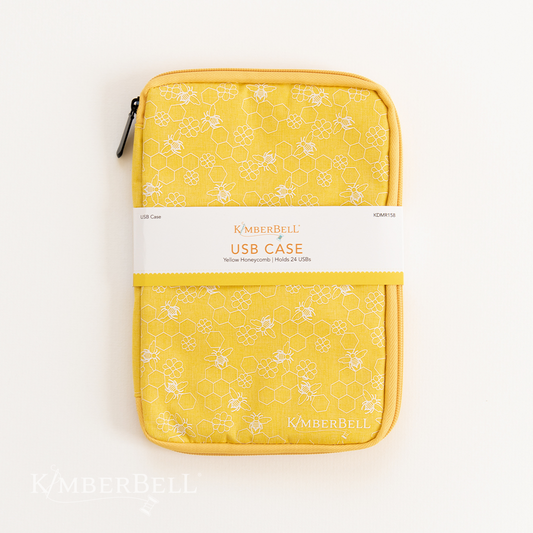 KimberBell USB Case, Yellow Honeycomb