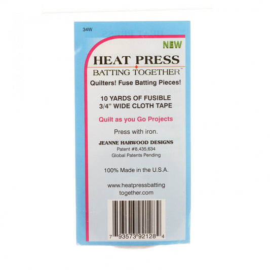 Heat Press Batting Together 3/4in X 10yd