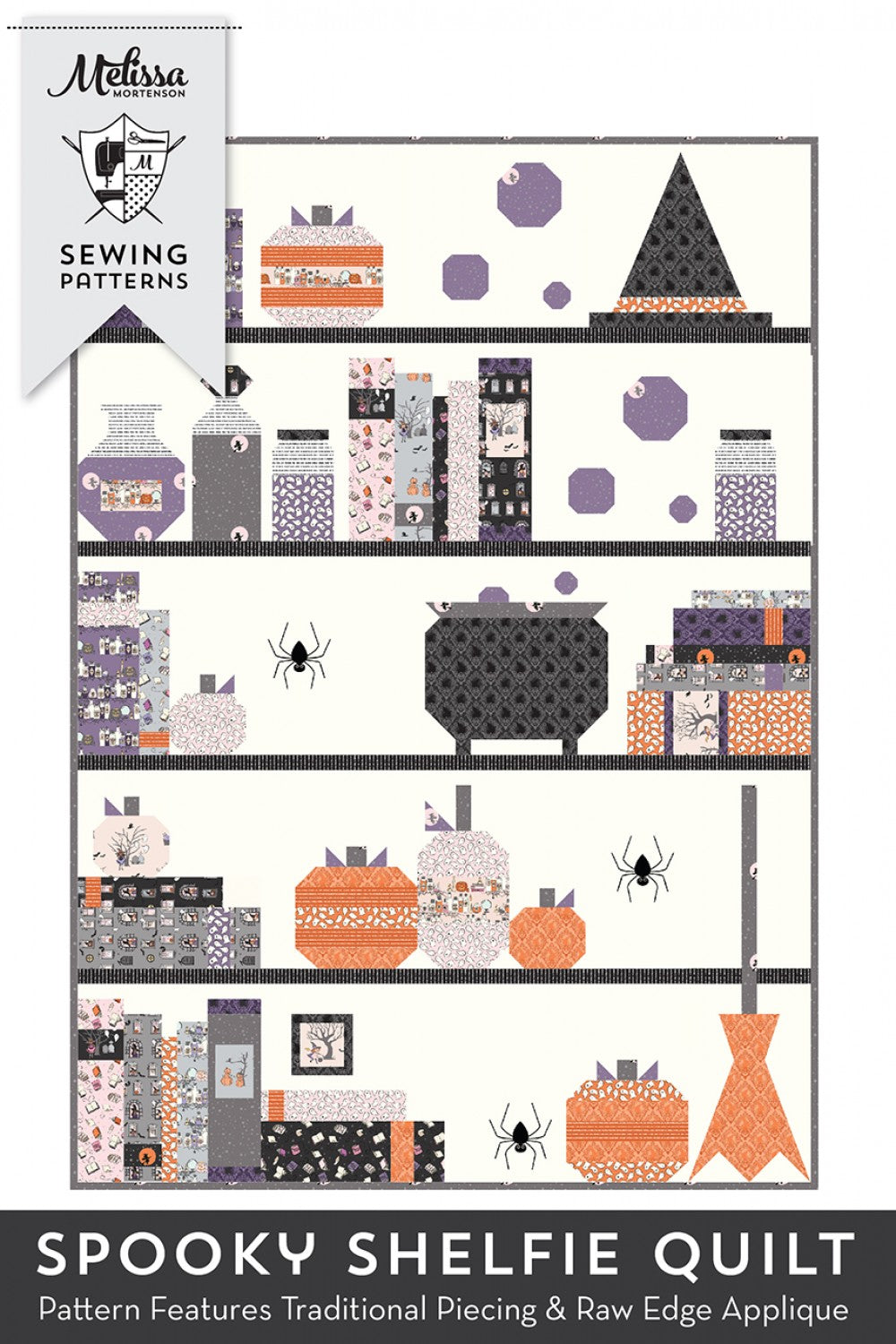 Spooky Shelfie Quilt Fat Quarter Pattern