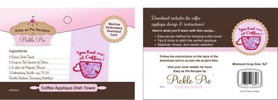 Easy as Pie Recipes ME Dish Towel Recipe Cards