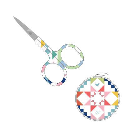 Riley Blake Designs Scissor and Tape Measure Duo