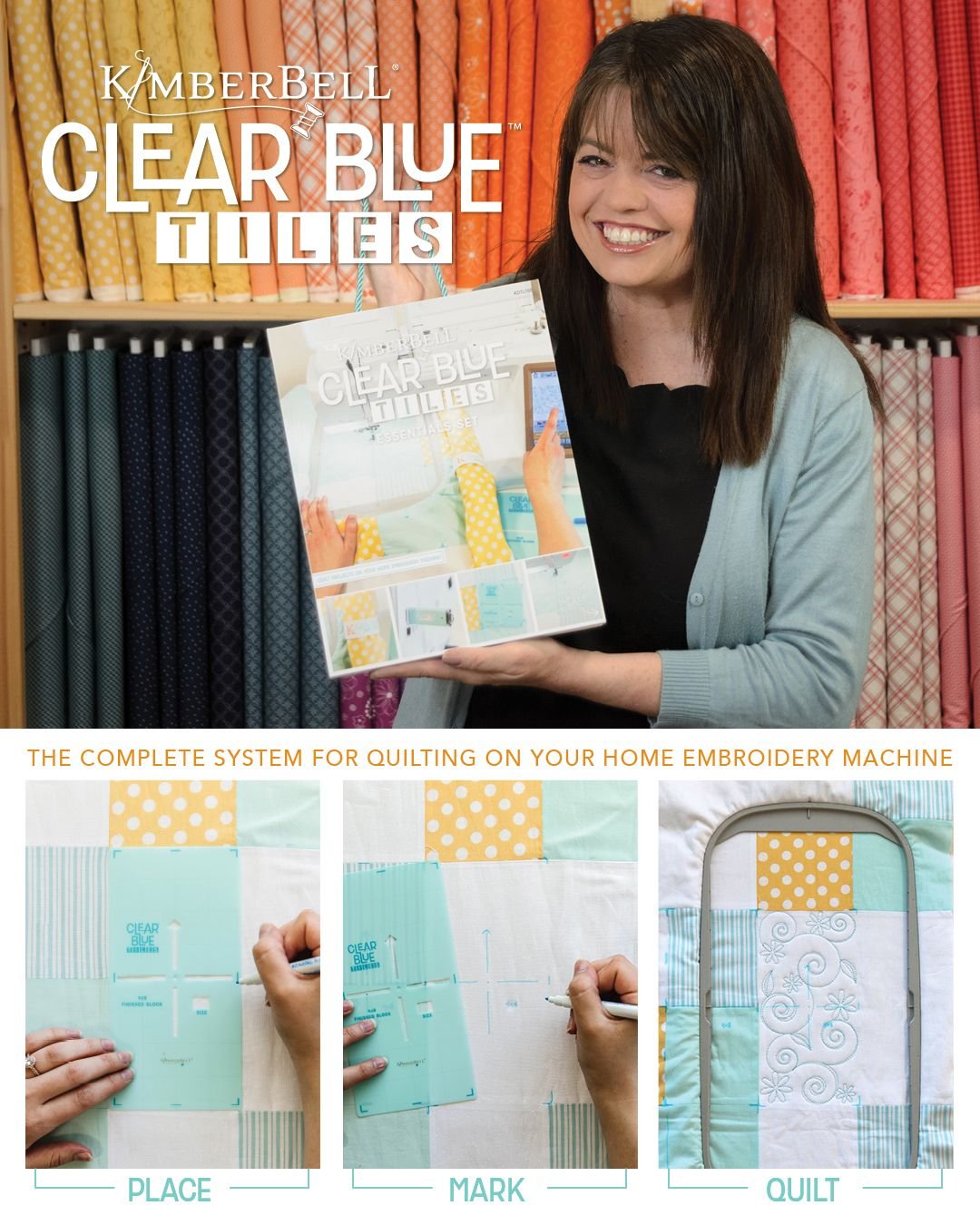 Kimberbell Clear Blue Tiles Essentials Set