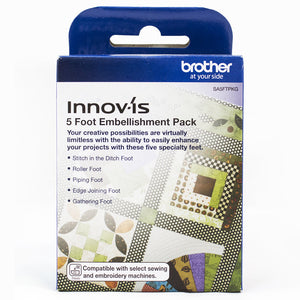 5 Foot embellishment kit for Brother abd Babylock machines