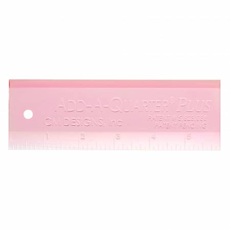 Add A-Quarter Ruler 6in Plus Pink – Leabu Sewing Center