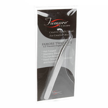 4.5" Angled Precision Tweezers