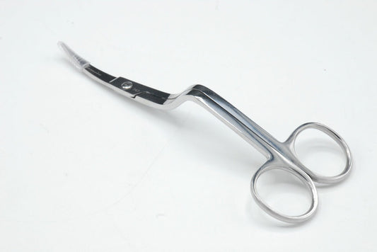 Famore 6" Double Curved Embroidery Scissors - Left Handed