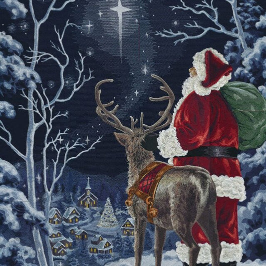 Starry Night Santa tiling scene