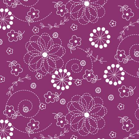 Last Chance! Violet Red Doodles # 8246M-VR