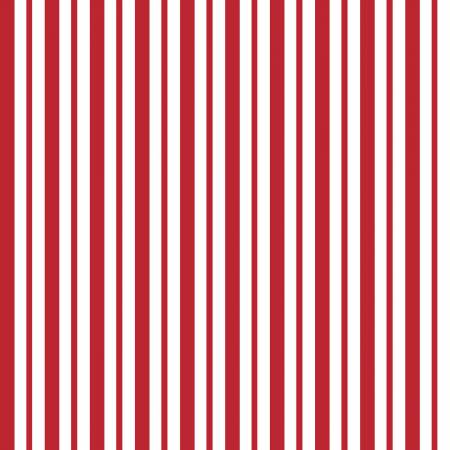 Red Mini Awning Stripe # 8249M-R