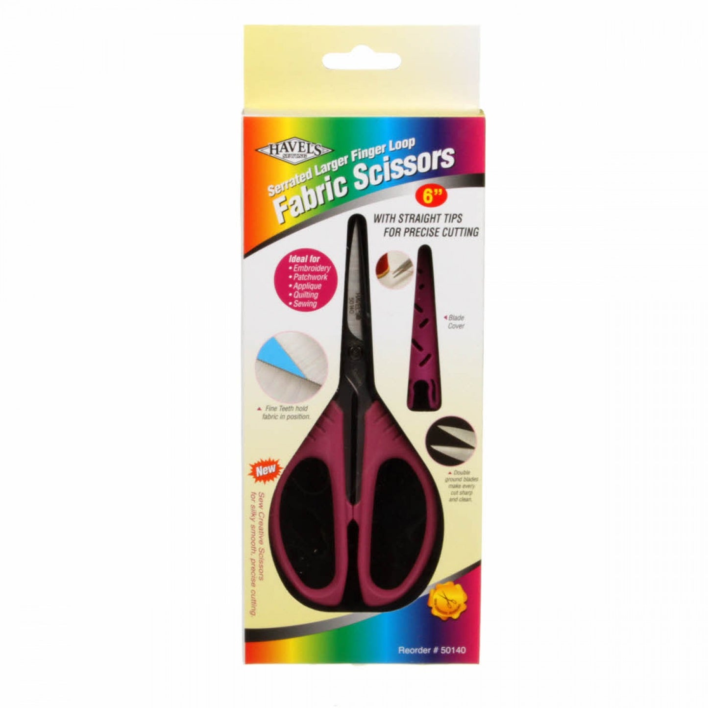 Serrated Large Loop Fabric Scissors