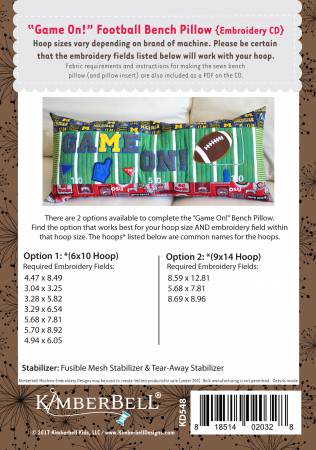"Game On" Bench Pillow