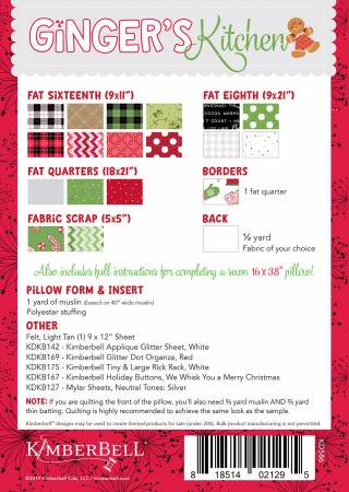 Ginger's Kitchen Bench Pillow