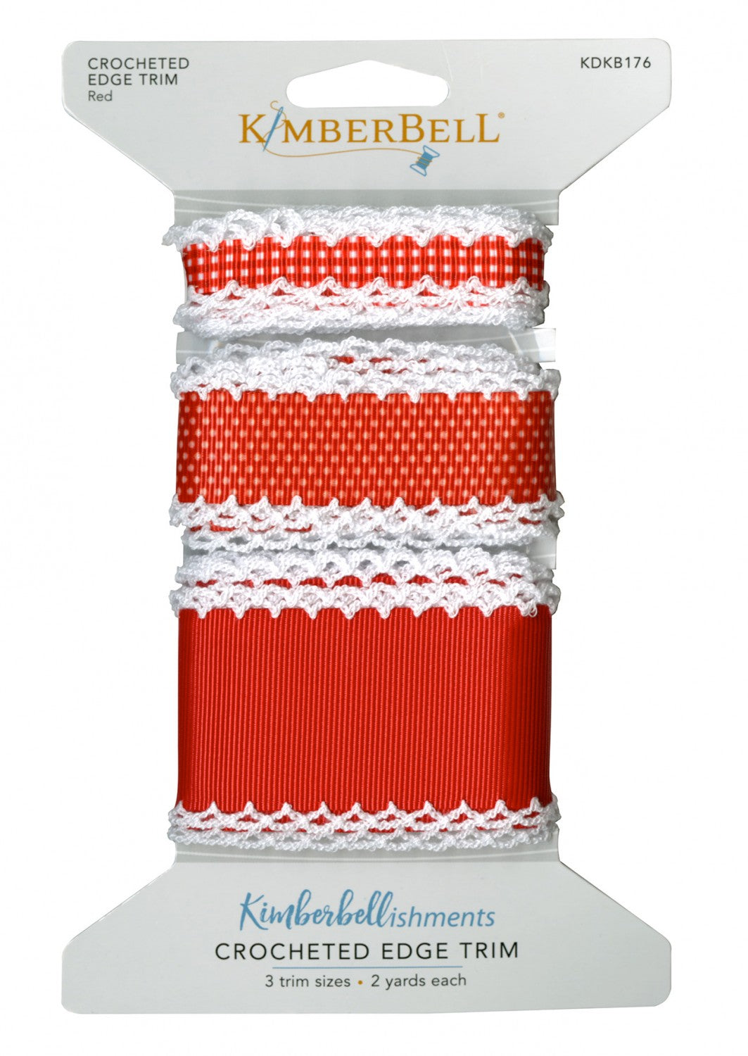 Red Crocheted Edge Trim