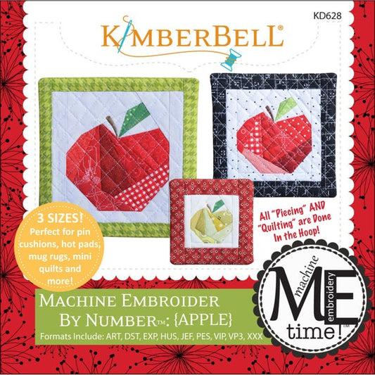 Machine Embroider By Number: Apple