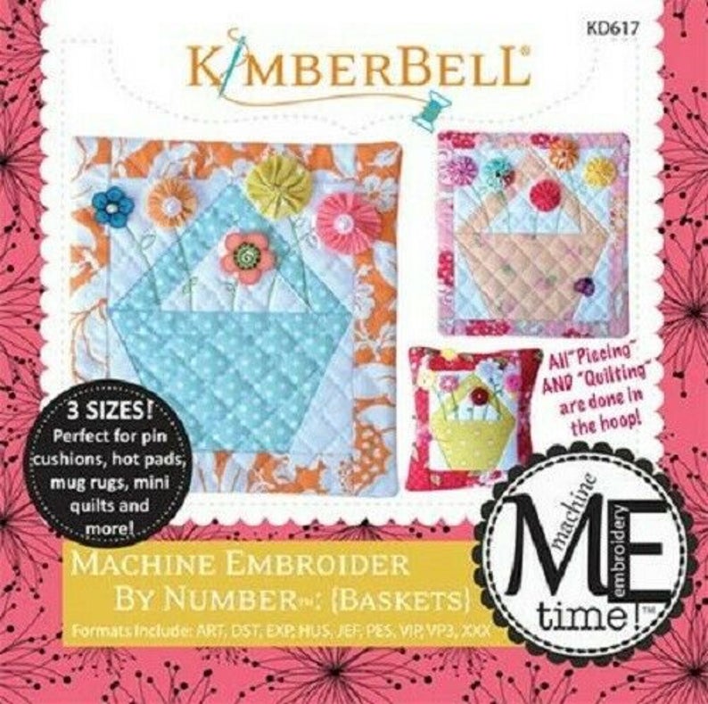Machine Embroidery By Number: Baskets